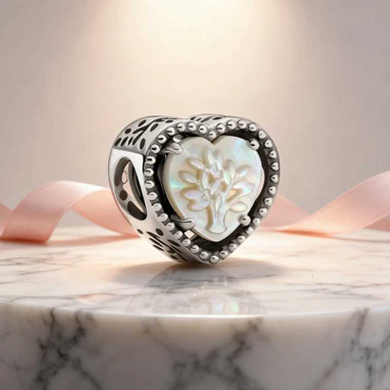 Authentic Sier-Plated Entwi Infinite sDiamond M Daisy Charm Beads Fit DIY Bracelet Jewelry Y251212