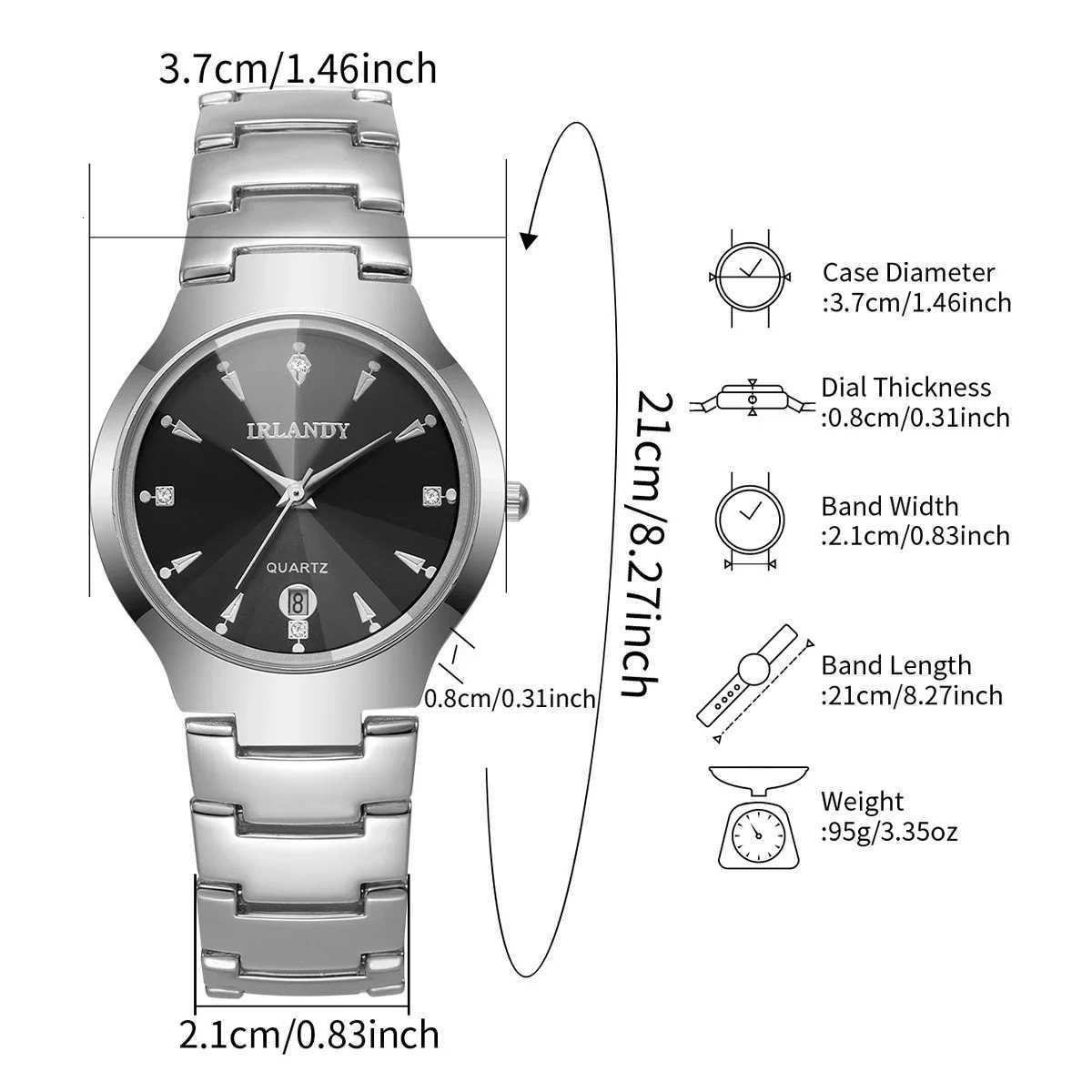 2PCS/Set Fashion Couples Watches Luxury Steel Band Men Calendar Watch Women Quartz Wristwatch Clock Gift Without Box Y251212