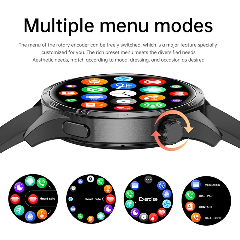 2025 GT5 Pro GPS Track Smart Watch Men 360360 AMOLED Screen NFC BT Call Waterproof Health Monitor Man Smartwatches IOS 251211