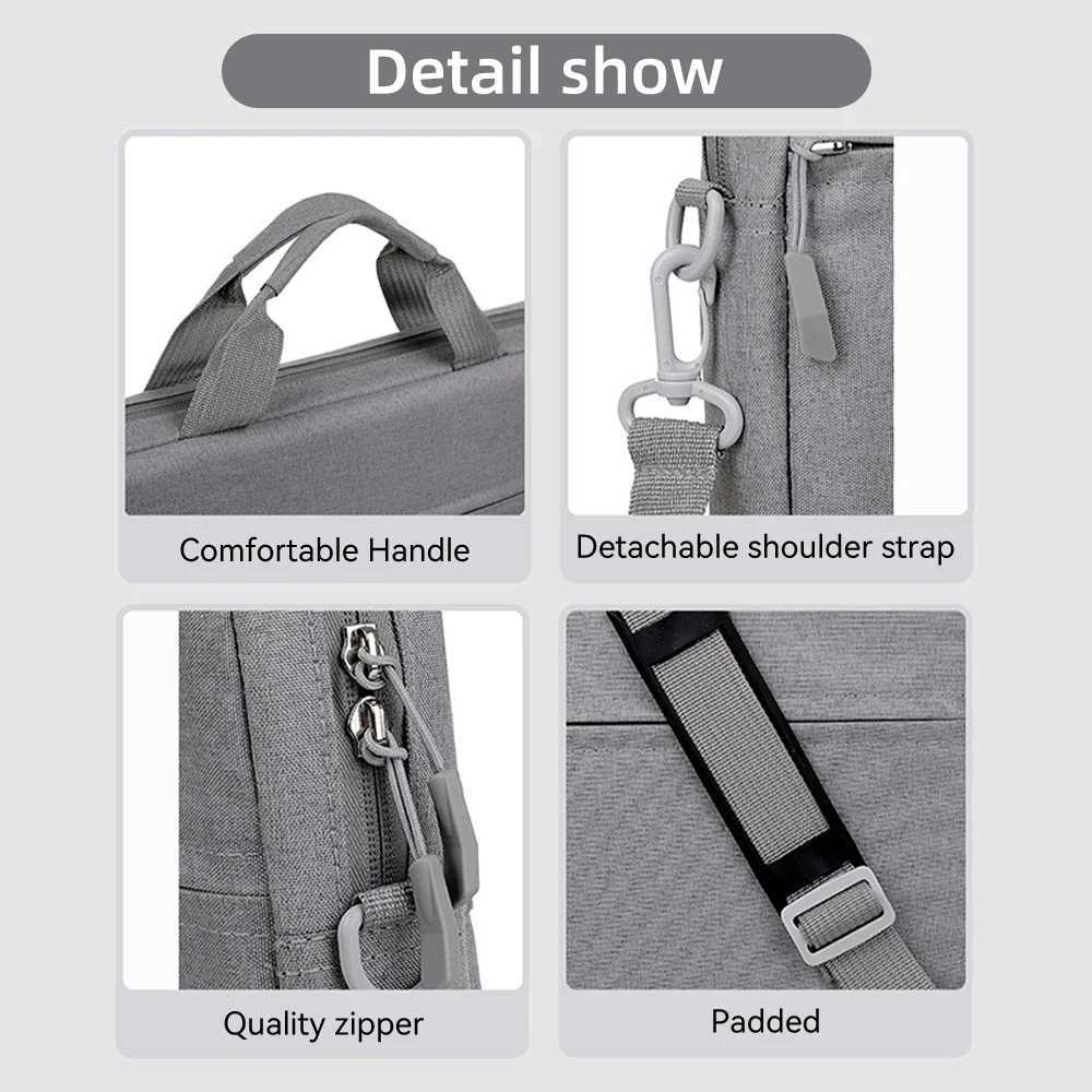 Laptop Bags Sleeve Bag for 14/156 Inch Notebook Case for Macbook Air Pro Tablet Waterproof Portable Travel Carrying PC HandbagT251212