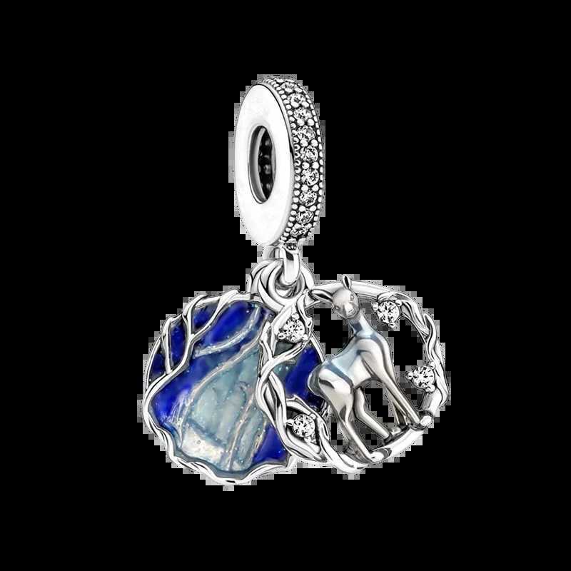 Miniso New Hot Charm Beads Dangle Snake Fit Sier Bracelet Necklace Beads For Diy Jewelry Wen Gift Y251212