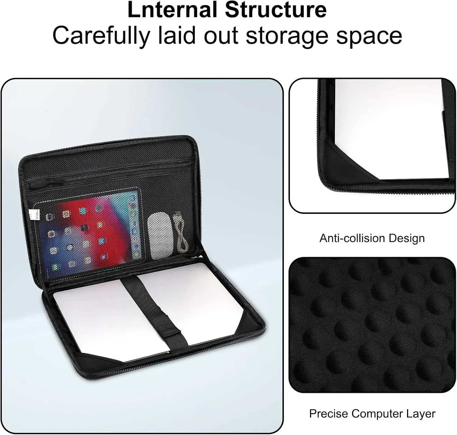 Laptop Shoulder Bag for 2025 Macbook Air Pro M1 M2 M3 M4 13 14 15 16 inch HP Dell Lenovo Asus Notebook EVA Computer Sleeve CaseT251212