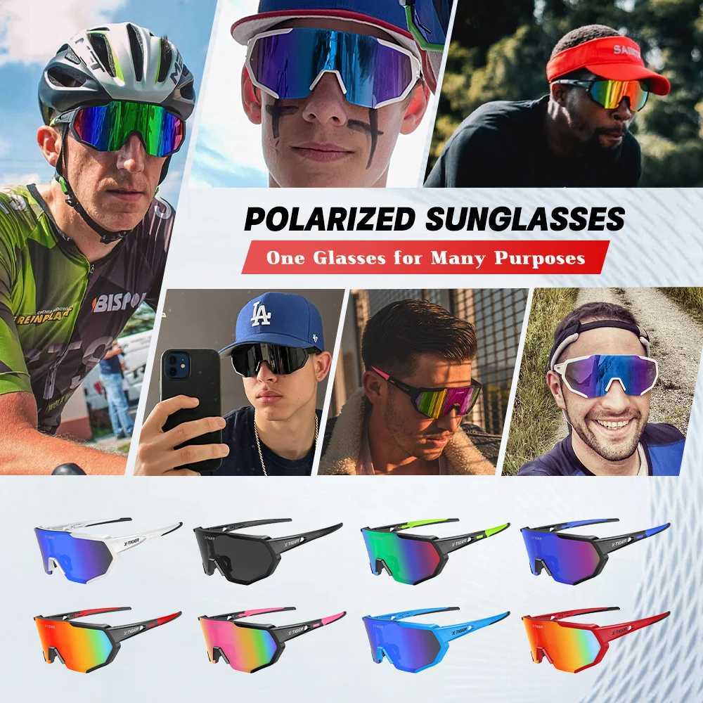 X-TIGER JPC Polarized Sunglasses Cycling Glasses UV400 Men Women Outdoor Sports Road MTB Bike Bicycle Riding Goggles New G251212