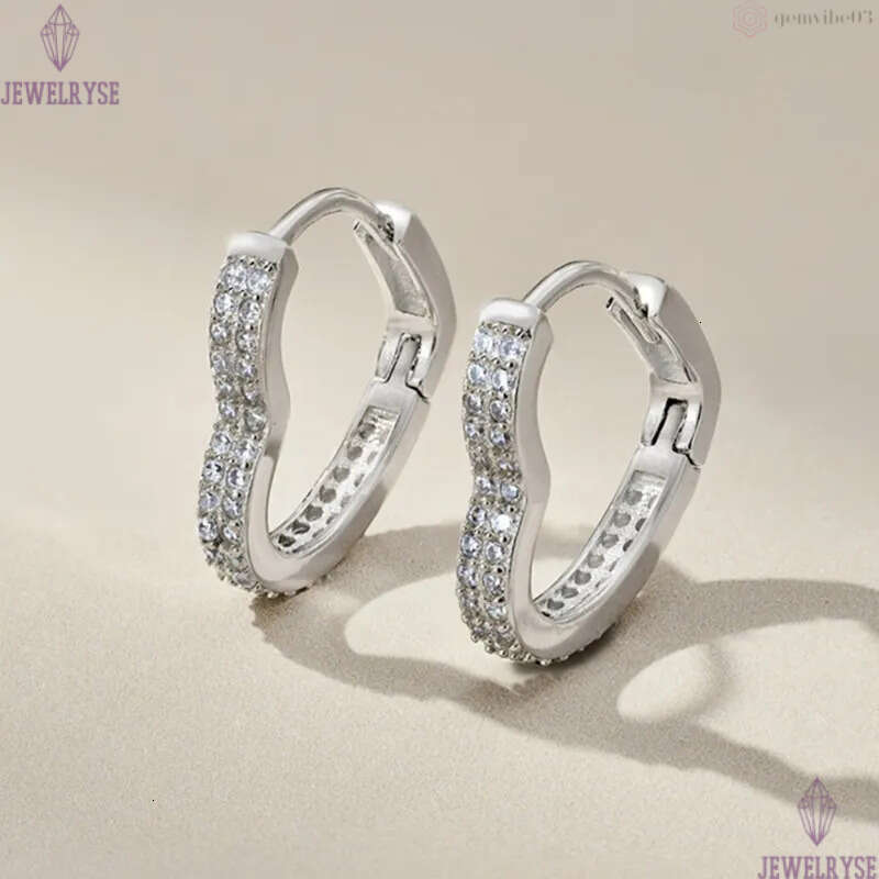 luxury cz stud earring designer jewelry for woman 925 sterling silver diamond heart pink blue green 5A zirconia 18k gold earrings women show friend mo