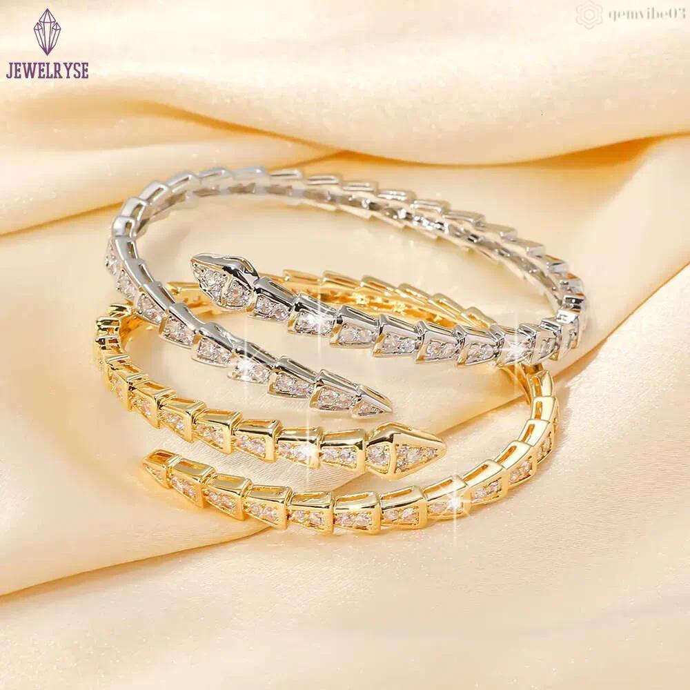 DH collections Women's Popular Round Diamond Full Zircon Bracelet, Ladies' Light Luxury Temperament Circular Bangle, Cross - border Best - s