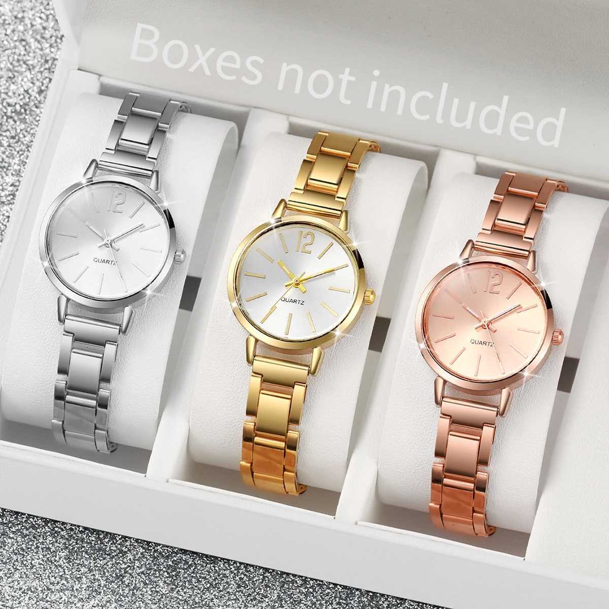 1/2/3PCS Fashion Women Watches Simple Dial Analog Quartz Watch for Women Reloj Mujer Girls Clock GiftWithout Box Y251212