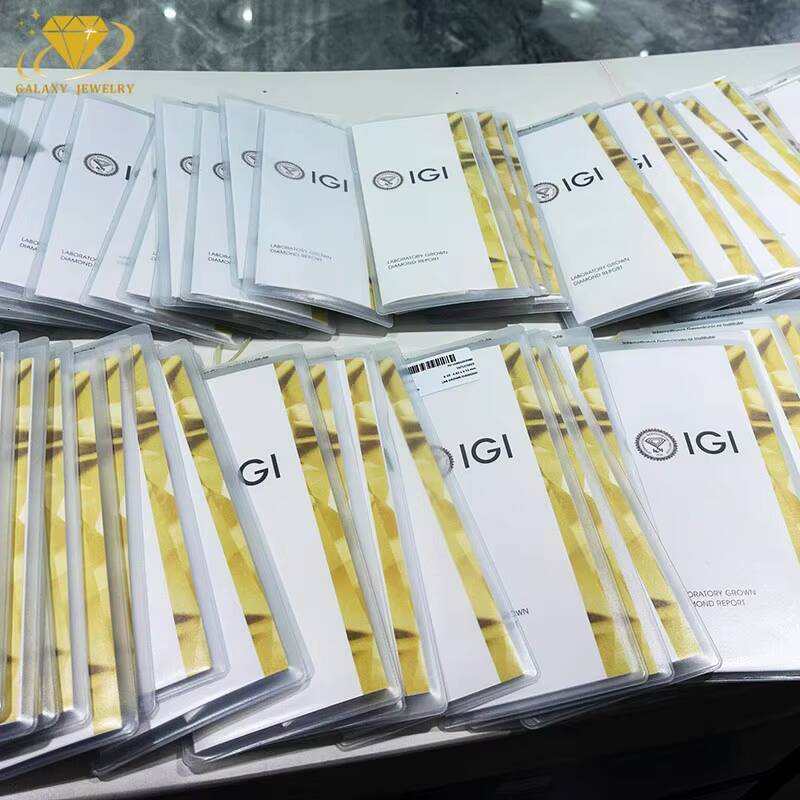 Luxury Jewelry Custom 10K/14K/18K White Gold Emerald Cut Lab Grown Diamond Ring Big Stone Lab Created Diamond For Women