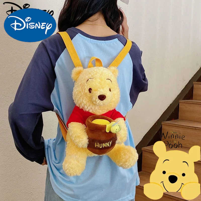 Disney Cartoon Winnie the Pooh New Unisex Cute Creative Doll Design Fashionable and Personalized Large-Capacity Backpack Gift H251212