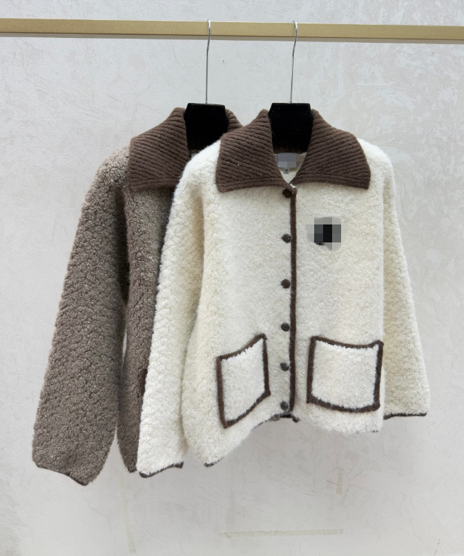 26 women's sweaters with high-end temperament, single breasted square neck sweater, cardigan jacket, retro and simple 1212