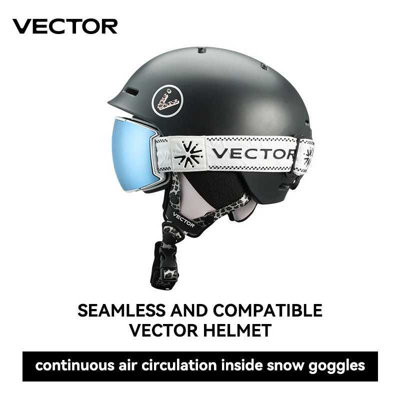 VECTOR Ski Goggles Men Snowboard Glasses Women Winter Outdoor Snow Sunglasses UV400 Double Layers Lens Anti-Fog Skiing Goggles G251212