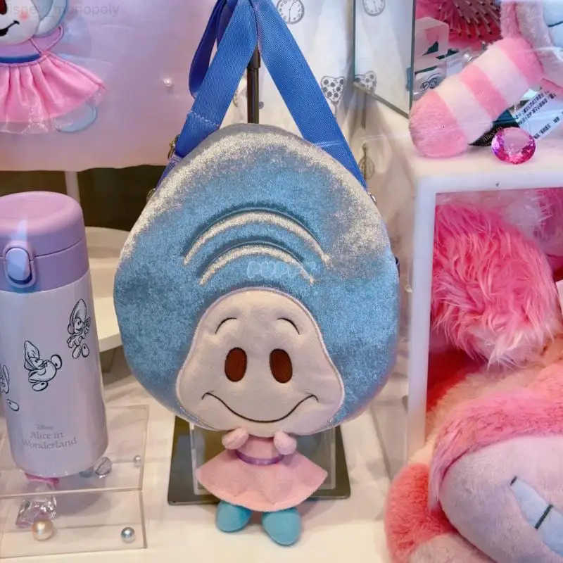 Disney Alice In Wonderland Oyster Shell Plush Coin Purse Diagonal Backpack Childrens Clothing Accessories Toy Birthday Gift H251212