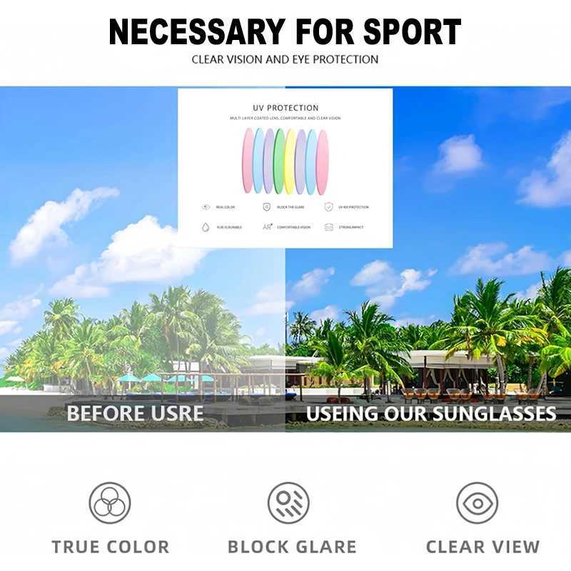 Childrens Outdoor Cycling Sunglasses TR90 UV Resistant Polarized Sports Bike Hiking Climbing Tourism Glasses for Kids 5-13 G251212