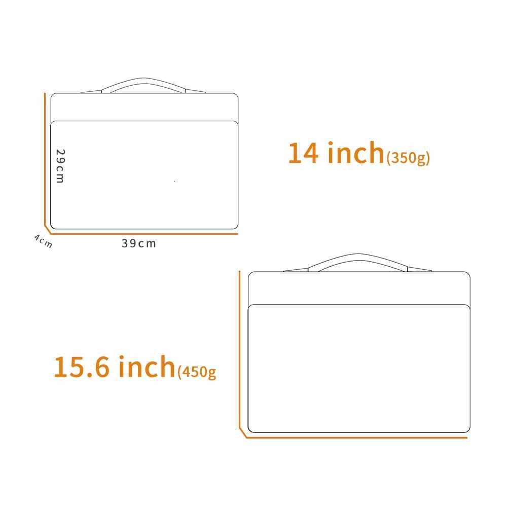 Laptop Sleeve Bag For MacbookMatebookHPDell Lenovo 14156 Inch Notebook Pouch Business Briefcase waterproof travel handbagT251212