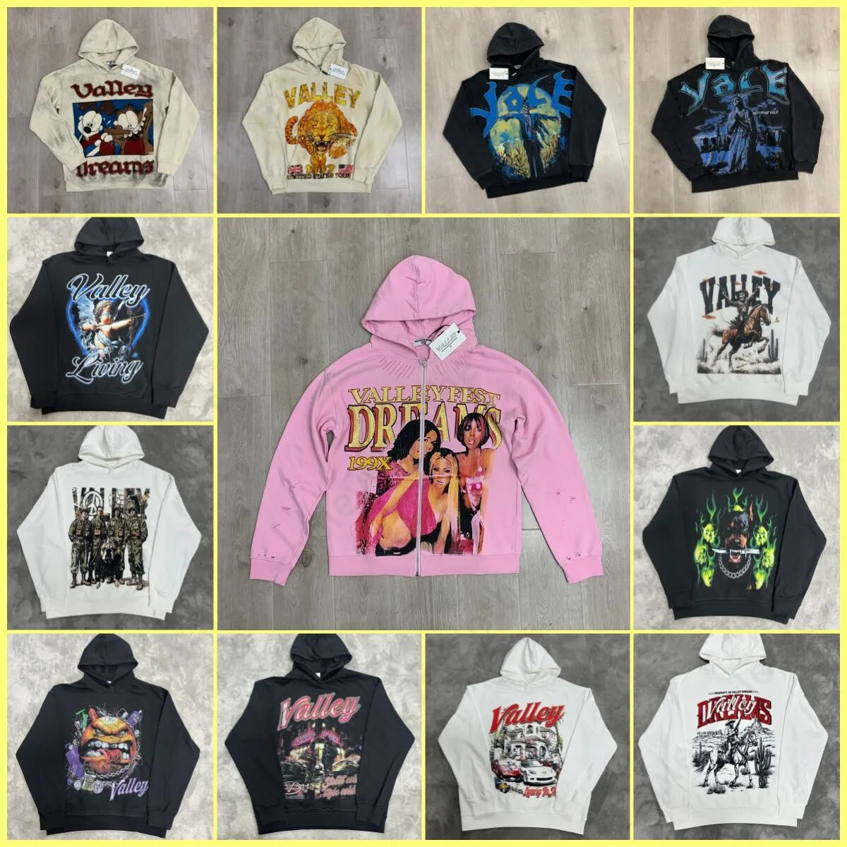 2026 AAA Dreams Designer High Quality Mens Hoodies Designer Spring Valley Sweatshirts Hoodie Long Sleeve Loose Coat Hooded Hoody Woman Men Hip Hop Us E37