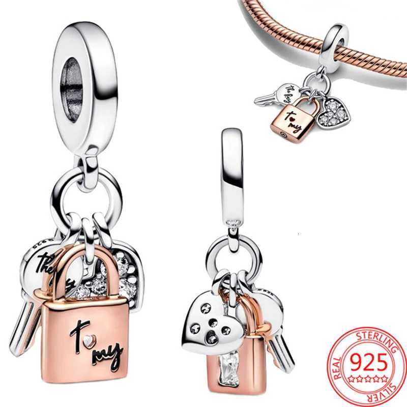 New 925 Sterling Sier Charm Fit Bracelet Accories Wen Jewelry Series Lock And Key Y251212