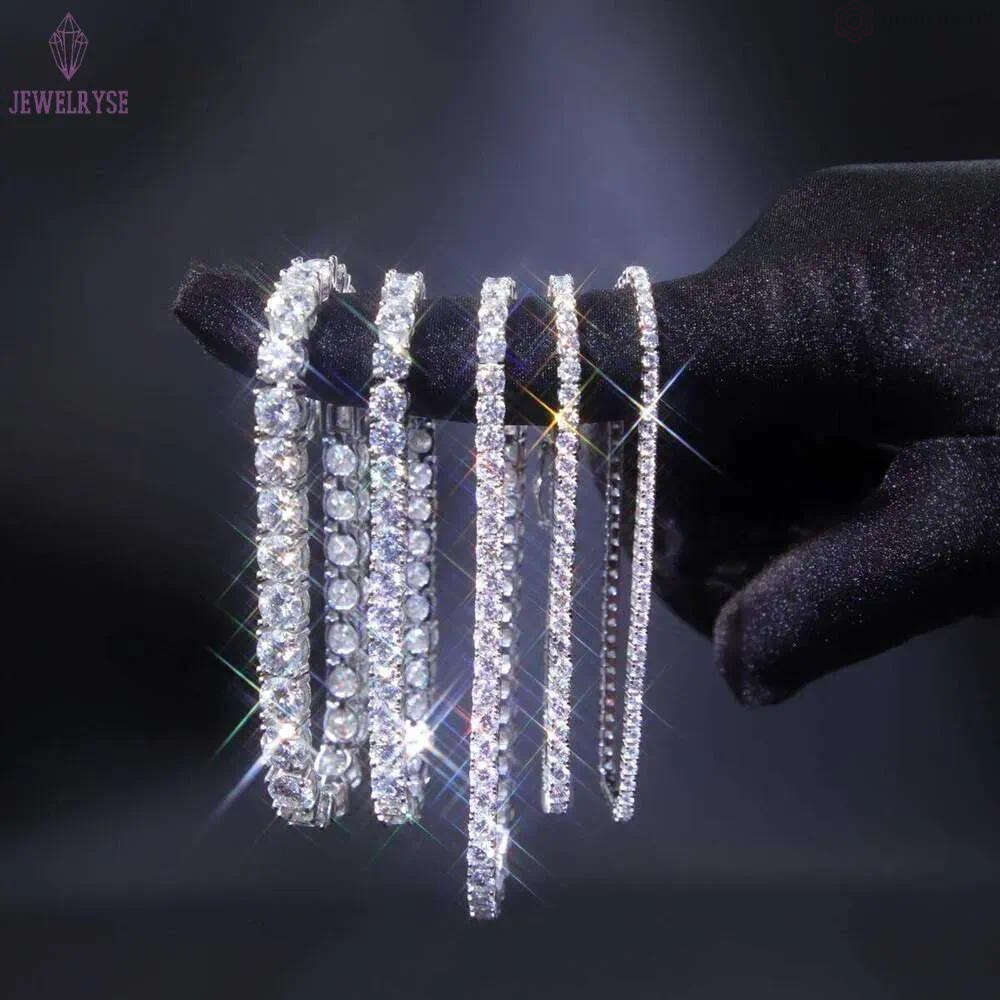 Designer Ice Sugar Fashion Hot Bracelet Tennis Necklaces Hip Hop Jewelry Pass Dia Tester Moissanite Cuban Link Chain Sier for Men Women