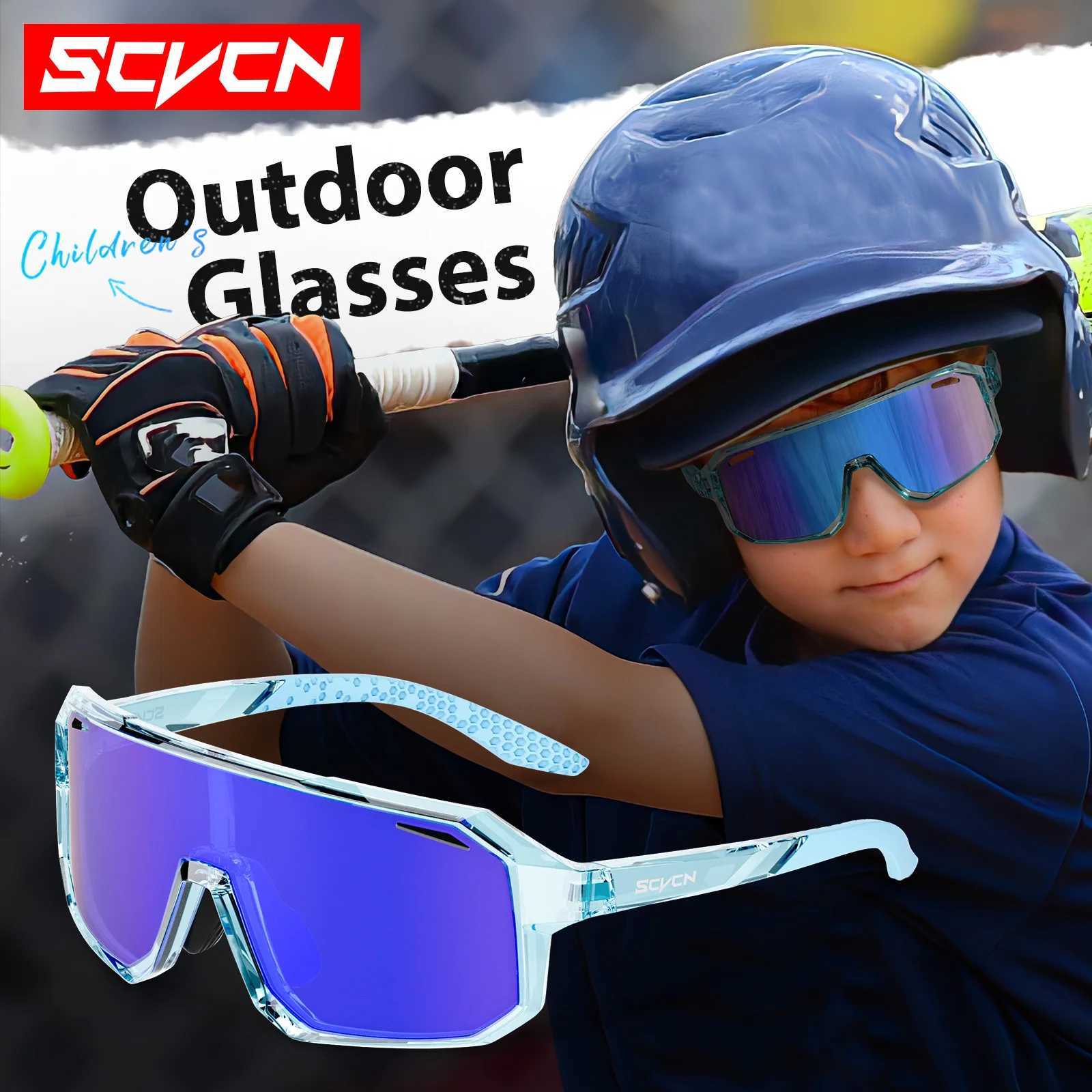 SCVCN Kids Cycling Sunglasses Children Cycling Glasses UV400 Bike Eyewear Girls MTB Camping Fishing Outdoor Sports Accessories G251212