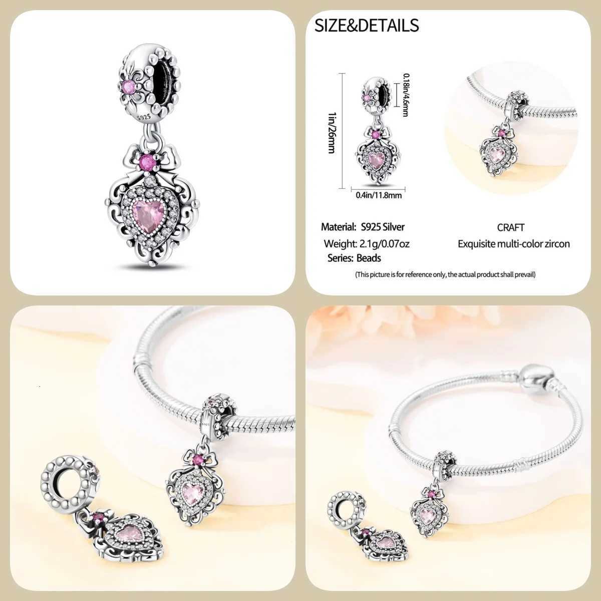 New 925 Sterling Sier Rantic Classical SeriesGuardian Lotus Charm Fit Bracelet DIY Bead Wen Jewelry Gift Y251212
