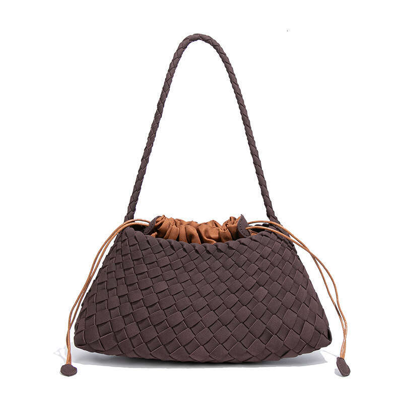 Designer dragon diffusion woven top layer cowhide hot womens french basket handmade leather tote bag shoulder 240723