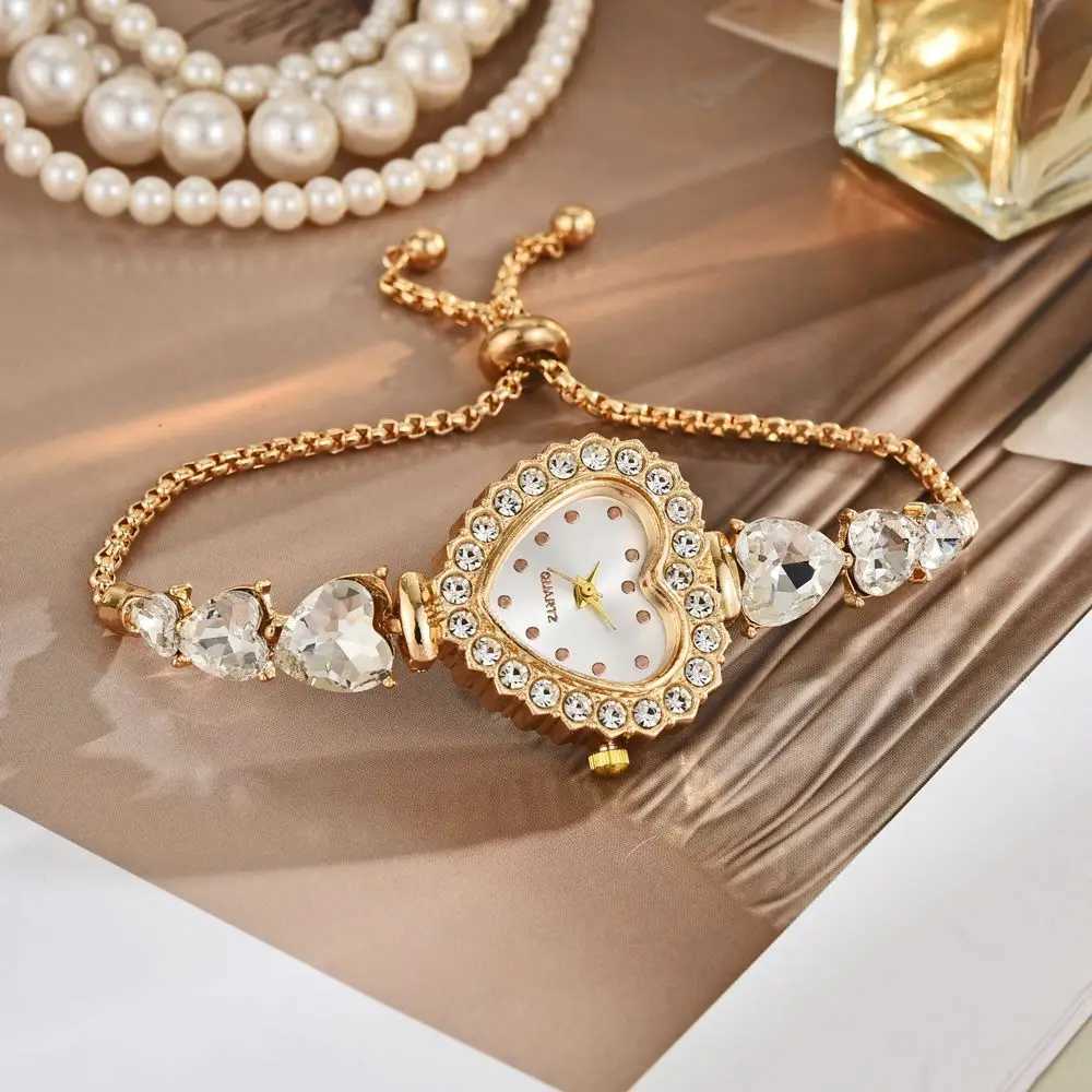Elegant Womens Quartz Watch Luxury Rhinestone Bracelet Band Wristwatch Reloj Mujer Girls Clock Gift Y251212