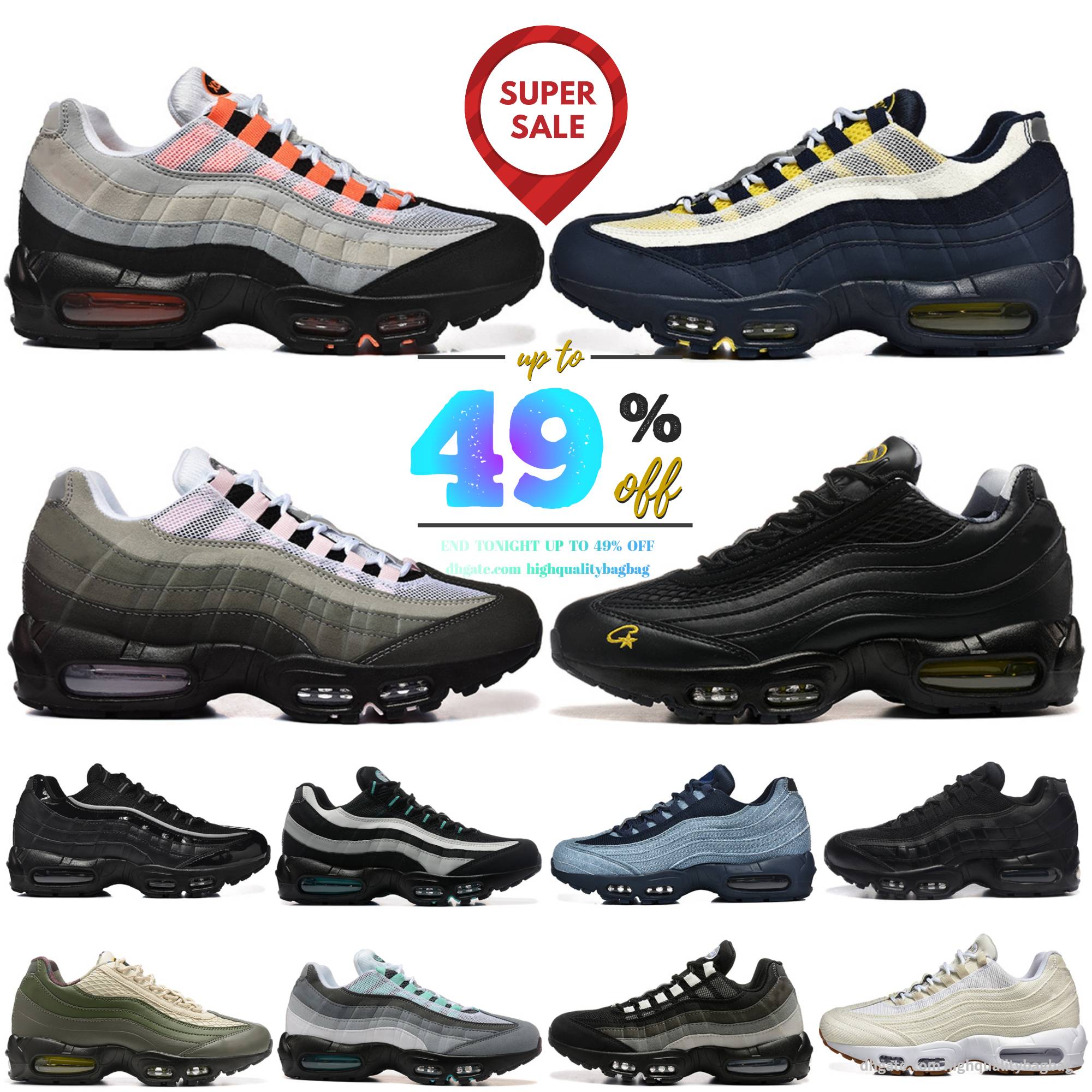95 Running Shoes 95s OG Sneakers Mens Womens 97 Oregon Sequoia Hyper Turquoise Greedy Sketch Stadium Green Neon Designer Sports Trainers Outdoor Chaussures 36-46 47