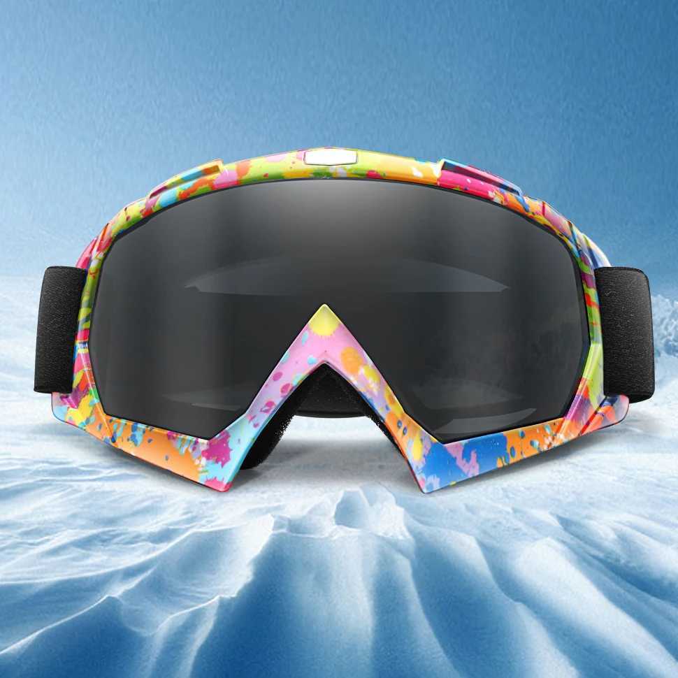New Style BRAND Double Layers Anti-Fog Ski Snow Goggles Snowboard Glasses Snowmobile Eyewear Outdoor Sport Cycling Googles G251212