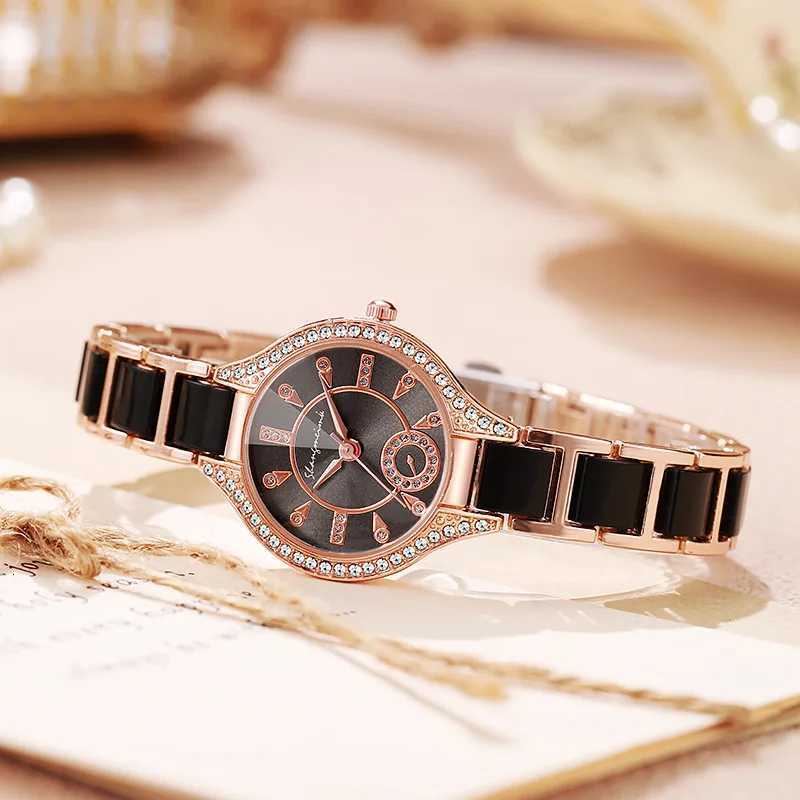 1/2PCS Fashion Rhinestone Women Quartz Watches Elegant Alloy Band Ladies Wristwatches Reloj Mujer Y251212