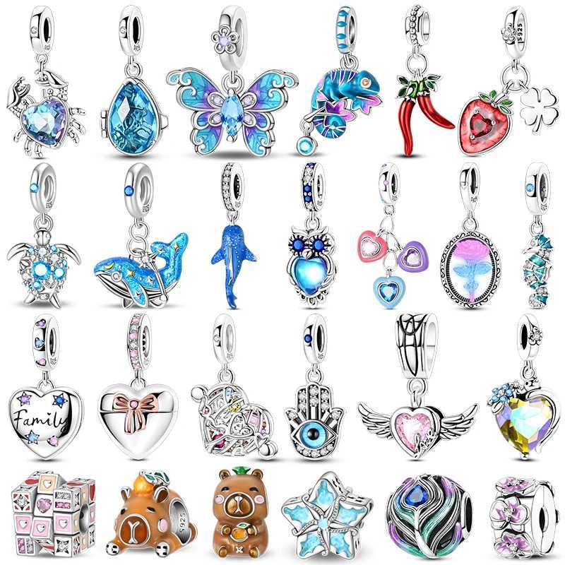 Hot S 925 Sterling Sier Charms Beads Forr Shed Bow Family Charms Dangle For Bracelet Wan DIY Jewelry Gift Y251212