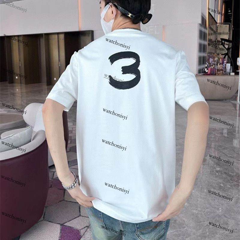 Mens T Shirts Spring and Summer y3 Letter Printed Short Sleeves T Shirts Y1289