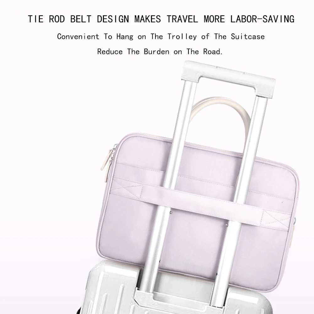 Laptop Bag 133 14 156 Inch Notebook Bag Sleeve For Macbook Air Pro 13 16 Case Lenovo Shoulder Handbag Waterproof New BriefcaseT251212