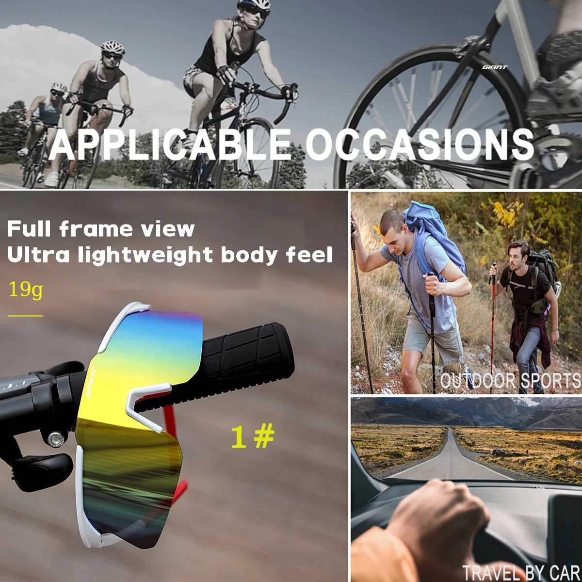 Giant Cycling Sunglasses Mtb Cycling Glasses Goggles Bicycle Mountain Bike Glasses Mens Women Outdoor Sport Eyewear G251212