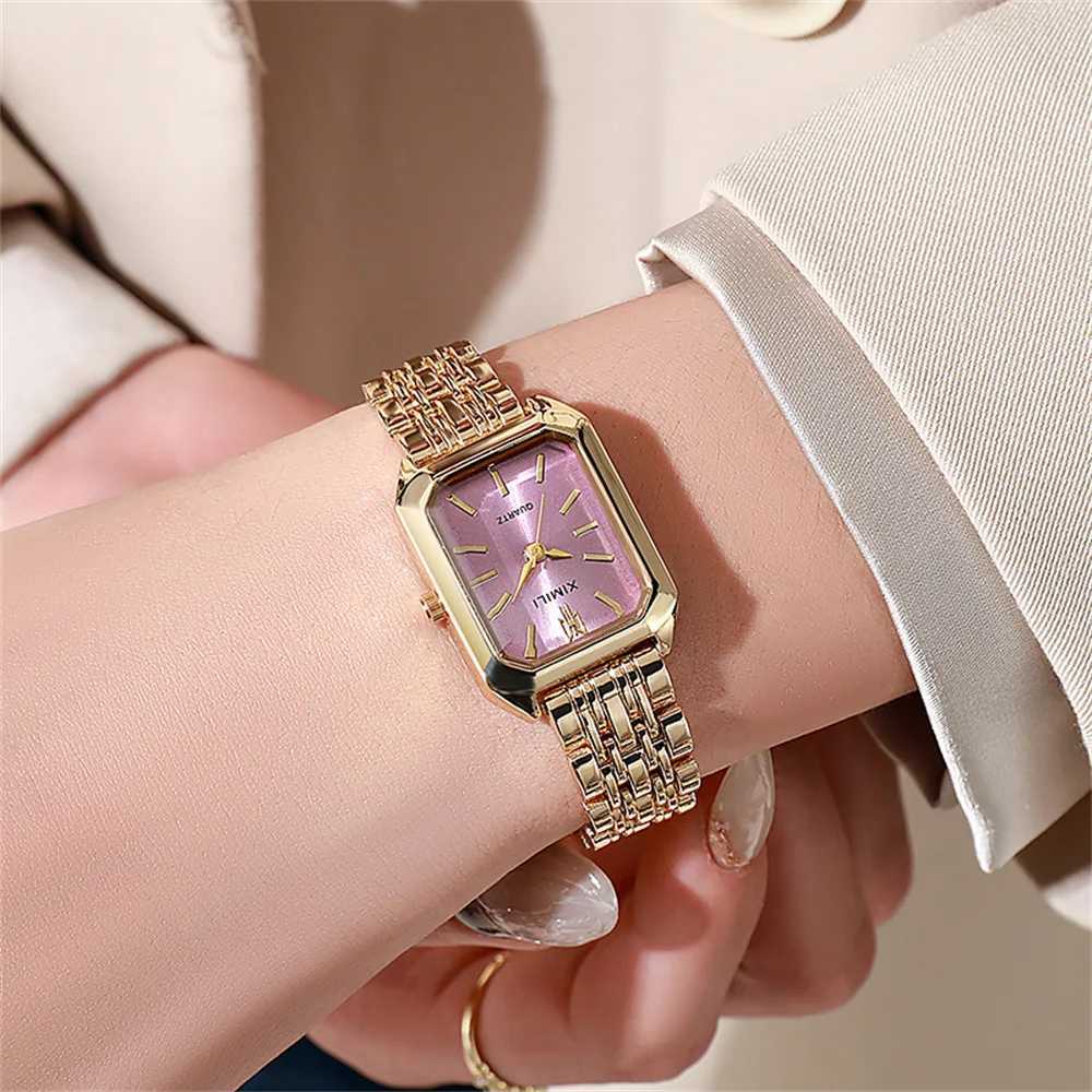New Women Watch Light Luxury Brand Stainless Steel Ladies Business Watches Female Student Fashion Quartz Wristwatch Y251212