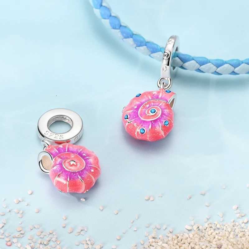Fashion 925 Sterling Sier Summer Ocean World Series Sea Turtle Starfish Crab Octopus Charms Beads Fit 925 Bracelet DIY Jewelry Y251212