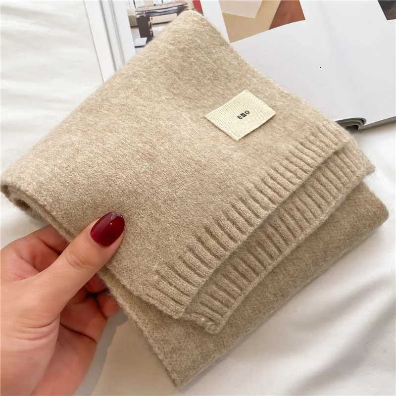 Knitted Scarf 2023 New Autumn Winter Warm Scarf Fashion Scarves Korean Version For Girl Boy Soft Neckerchief Cashmere Imitation Y251211