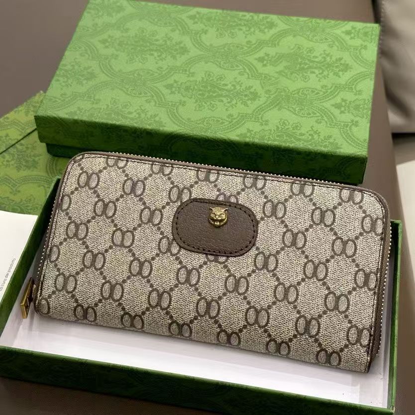 Casual Luxury Designer European Mens Womens Leather Wallet Card Holders Bags Checkered Grid Printed Mens Hasp Credit Cards Coin Purse Wallets Messenger