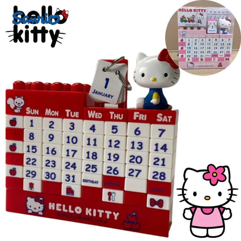 Sanrio Hello Kitty Desk Calendar Creative Dual Daily Scheduler Table Planner Yearly Agenda Organizer Office School Supplies Ornament H251212