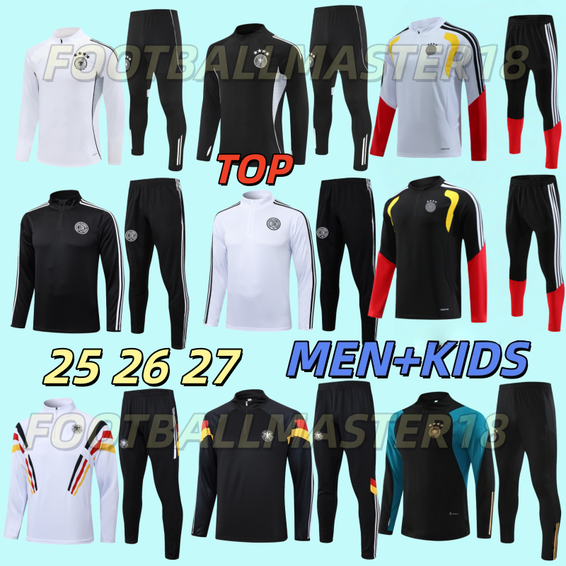 24 25 26 Germany tracksuit soccer jersey KROOS GNABRY MULLER GOTZE BAYERNS MUNICH KANE 2025 2026 football shirt training suit Men kids kit