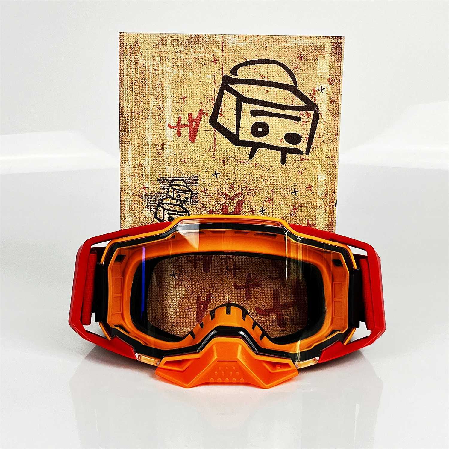 Motorcycle Goggles Dirt Bike Accessories Riding UV400 Men Motorcycle Glasses Cycling For Motocycles Mountain BikesBicycles MX AT G251212