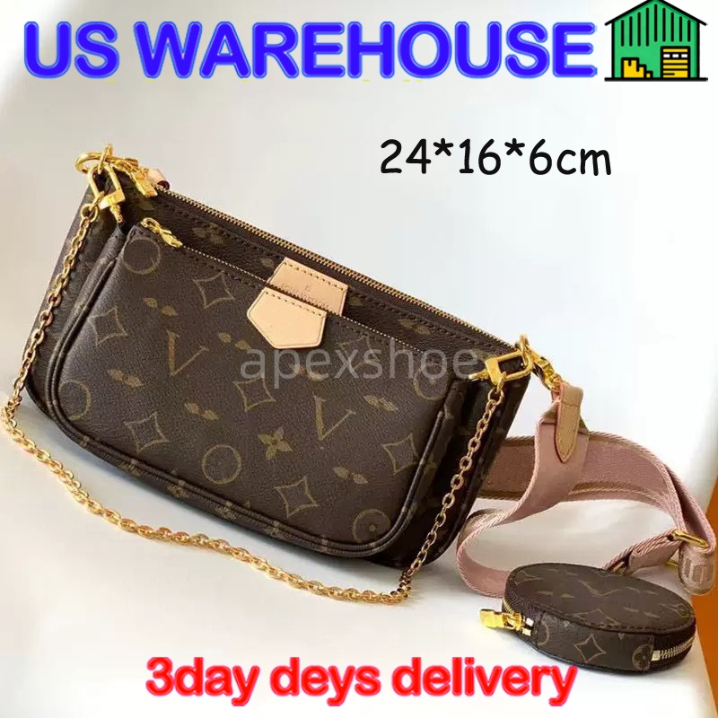 10A lvs bag Makeup Bag Vanity Chain Pouch Pochette Accessoires Catchy Multi Pochette M47125 designer bag shoulder bag crossbody bag NANO DIANE