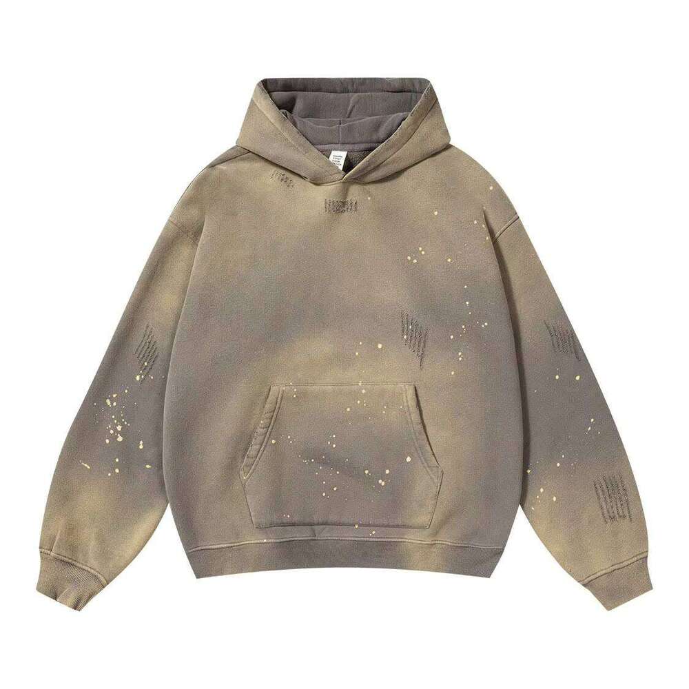 High Quality Plain Oversized Unisex Hoodie Custom Fleece Cotton Sweatshirts 3D Puff Printing Pullover Men's Monkey Wash Hoodies