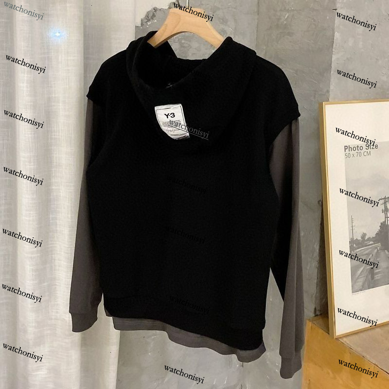 Luxury Designer Mens Hoodies Autumn and Winter y3 Loose Casual Coat Tops Black Green Y1289