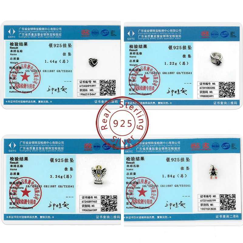 Charms Hot Ss 925 Sterling Sier Charms Beads Fit Bracelet Bangle Bead for Wen Man Girl DIY Fine Jewelry Making Y251212