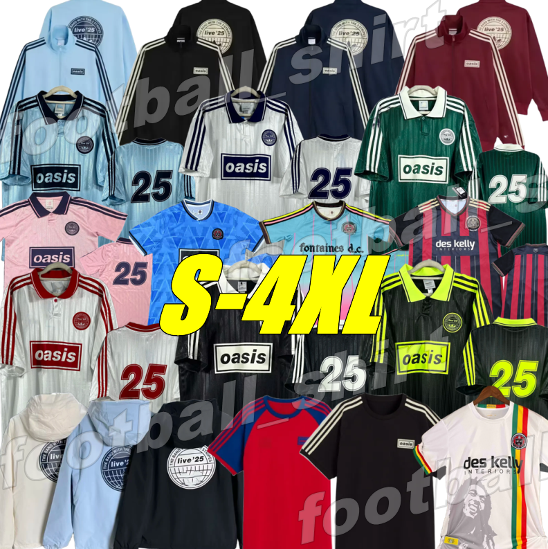 4XL 25 26 Oasis jersey Season 135th Anniversary soccer jerseys Shirts Kit 2025 2026 Fontaines Dc Ireland Jersey Oasiss Live Oasis Tour Home Away Third GK