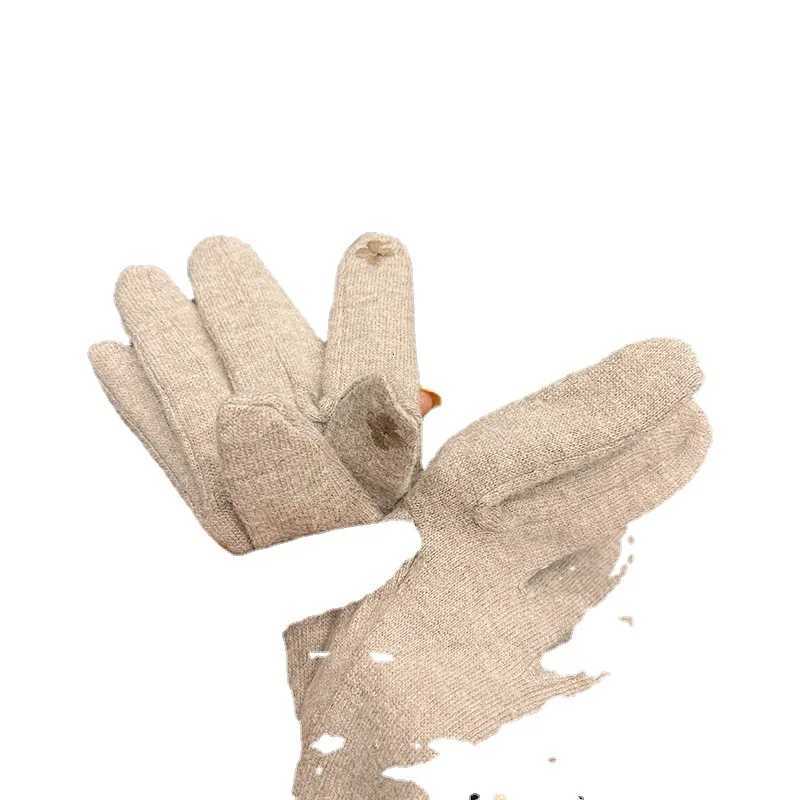 Popular French Full Finger Hand Gloves for Teens Girls Vintage Camellia Bowknot Gloves Women Accessories Fashion Mittens Y251211