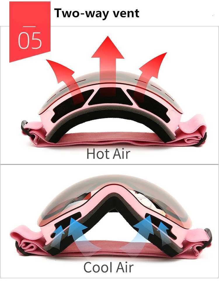 New Ski Goggles Men Women Double Layers Anti-fog Big Ski Mask UV400 Glasses Protection Skiing Winter Snow Snowboard Goggles G251212