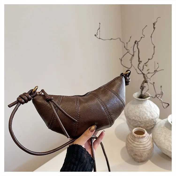 Popar in autumn and winter shows niche croissants versatile dumpling bags 2025 new trendy fi single shoder cros Y251211