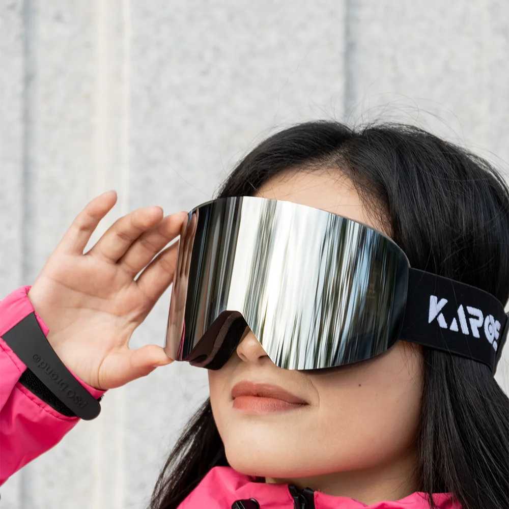 KAROS Ski GoggLEs Anti-fog LEns Skiing Glasses DoubLE Layer Polarized UV400 Snowboard GoggLEs Men Women Winter Sports G251212