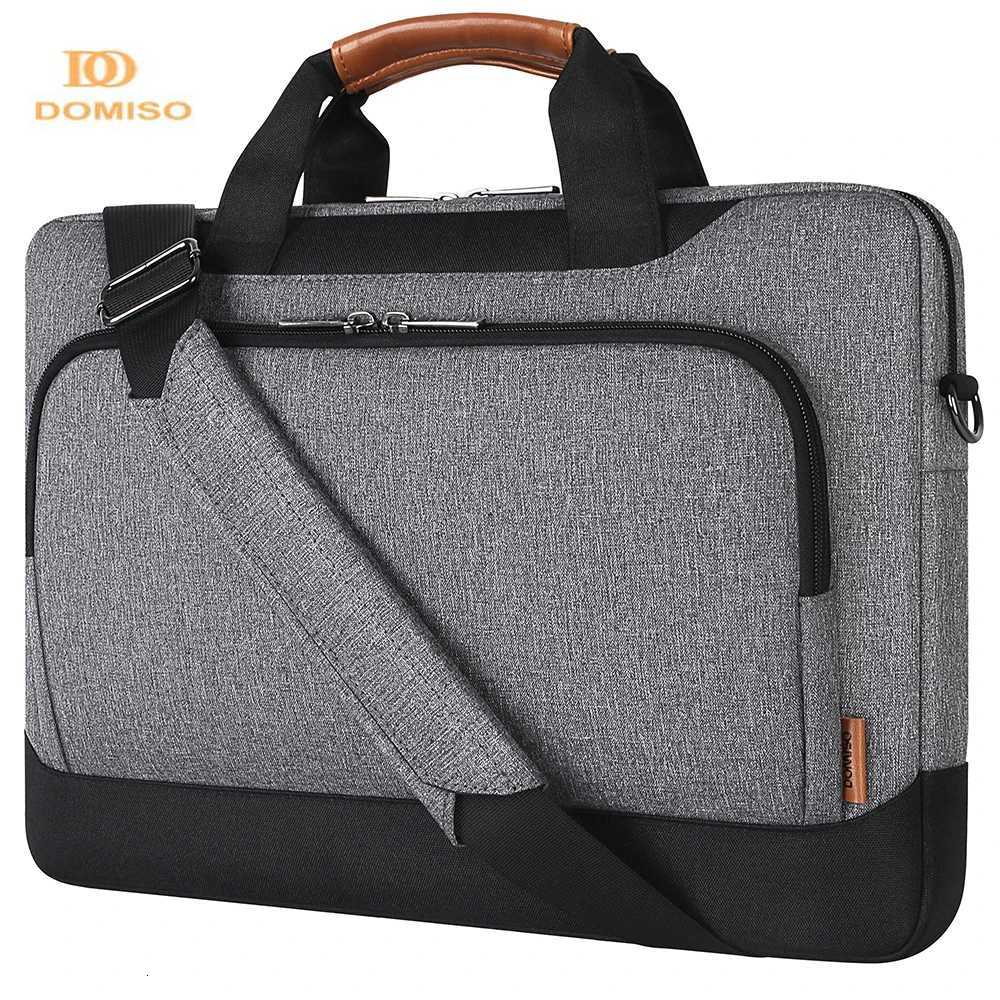 Domiso Water-resistant Laptop Sleeve With Shoulder Strap For 156 17 Inch Notebook Case High Capacity Computer BagT251212