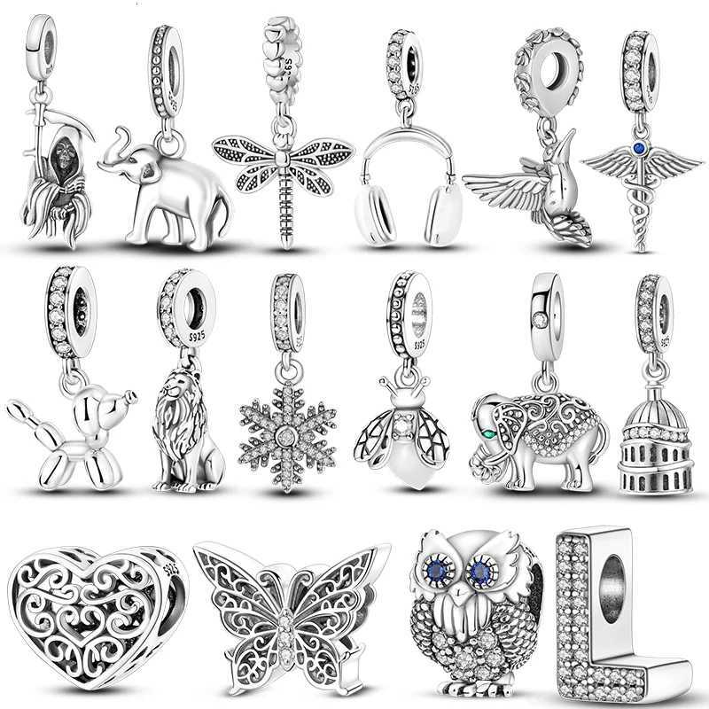 Fit 925 Sterling Sier Charms Beads Sparkling Dog Owl Pendant For Wen Bracelet Jewelry Gifts Y251212