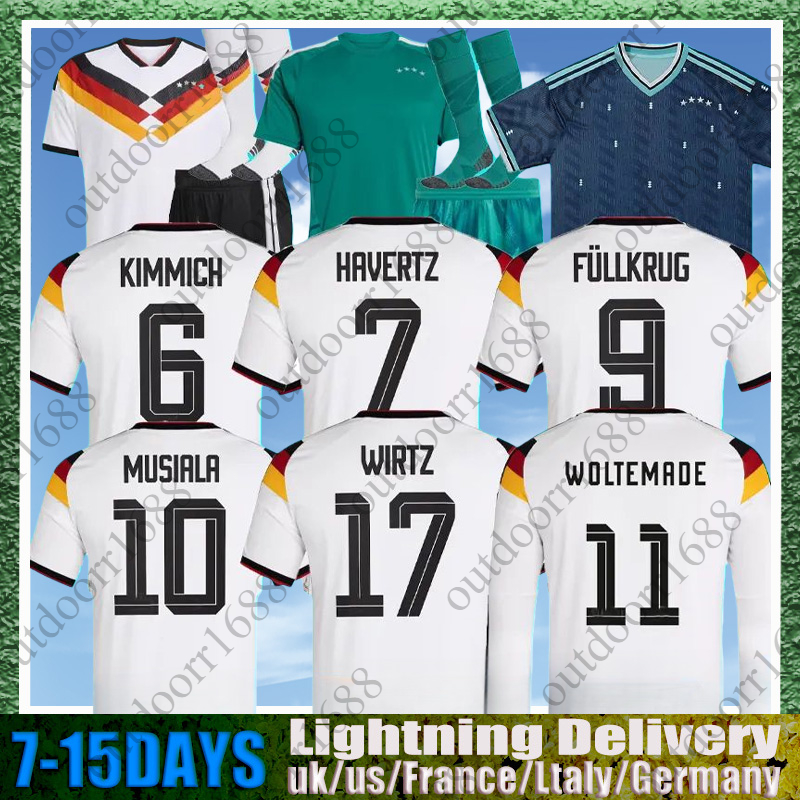 2025 2026Germany national team Musiala Musiala GNABRY Soccer Jerseys kit KROOS WERNER REUS MULLER Men Football shirts Kits Fans Player Home away Deutschland